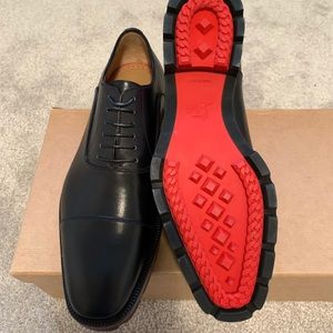 Christian Louboutin lug sole cap toe lace up